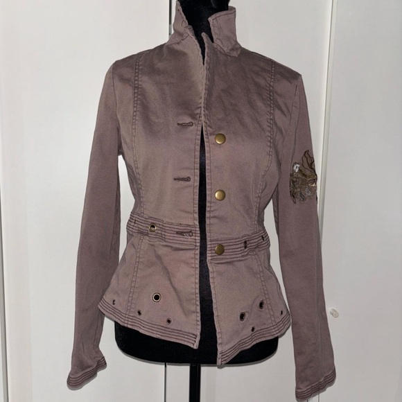 light brown collared jacket - Picture 1 of 3
